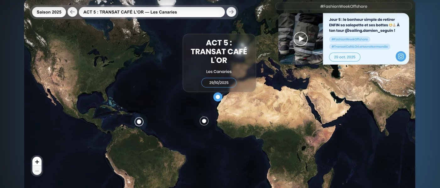 Interactive Leaflet map developed by Emmanuel Lechat, freelance front-end developer