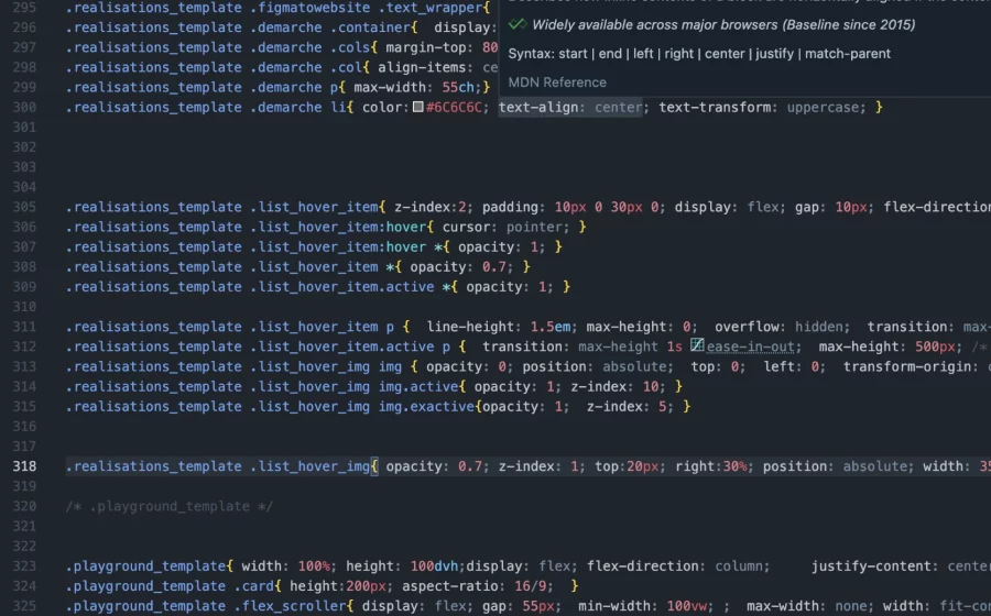 Pixel-perfect CSS integration, bespoke front-end layout