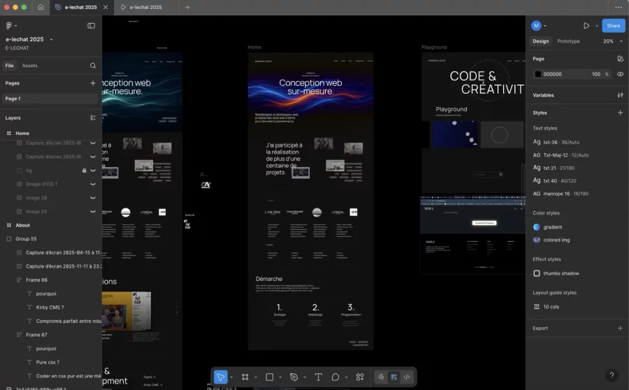 Figma mockup, UI/UX design and webdesign