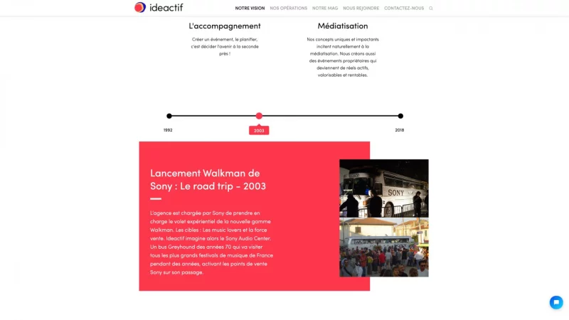 Site de l'agence &eacute;v&eacute;nementielle Ideactif &agrave; Nantes, int&eacute;gration HTML, CSS et JavaScript, vue 6/7, r&eacute;alisation Emmanuel Lechat