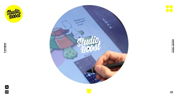 R&eacute;alisation du portfolio de l'agence de Design &mdash; Studio Boost