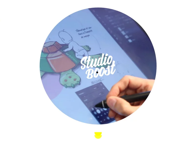 R&eacute;alisation du portfolio de l'agence de Design &mdash; Studio Boost