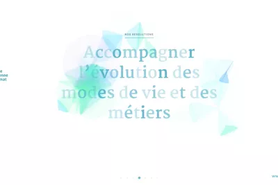 Interactive greeting card animation for the Agence Parisienne du Climat, animated HTML5