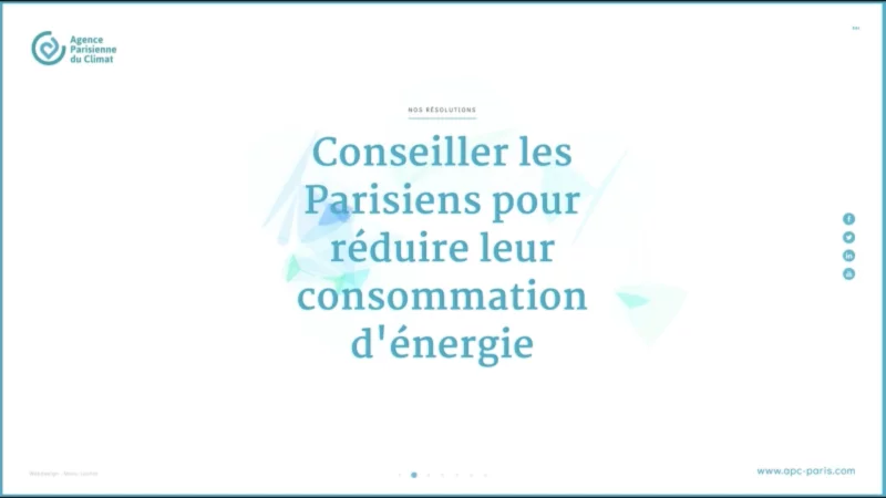 d&eacute;veloppement JavaScript &mdash; Voeux agence parisienne du climat Animation & Motion design &mdash; d&eacute;veloppeur front-end freelance Emmanuel Lechat &mdash; vue 2/5