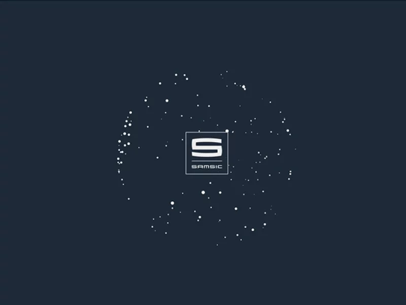 Interactive greeting card animation for the Samsic group, animated HTML5 and CSS