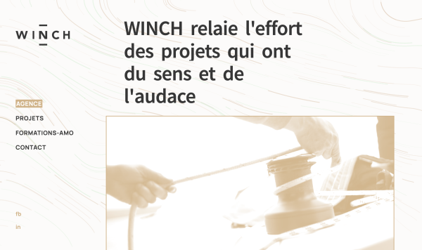 Templates JavaScript responsive pour le site de l'**Agence Winch** (d&eacute;coration int&eacute;rieure) &mdash; Agence Winch