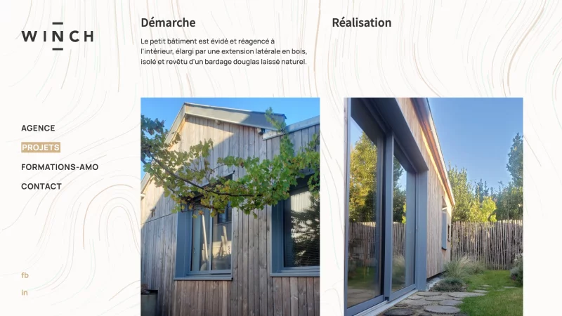 d&eacute;veloppement JavaScript &mdash; Agence Winch Architecture &mdash; d&eacute;veloppeur front-end freelance Emmanuel Lechat &mdash; vue 3/5