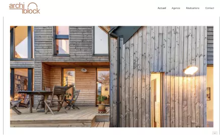 Site Webflow de l'**agence d'architecture Archiblock** &mdash; Archiblock