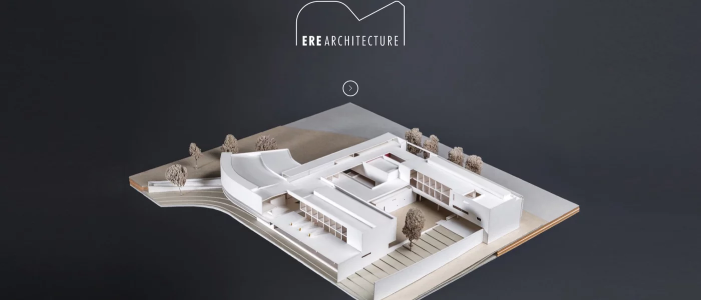Site d'ERE Architecture, agence d'architecture en Bretagne, projets mis en avant, vue 1/4, r&eacute;alisation Emmanuel Lechat