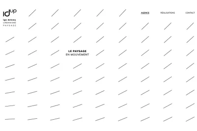Website for the IdUp urban planning agency based in Nantes