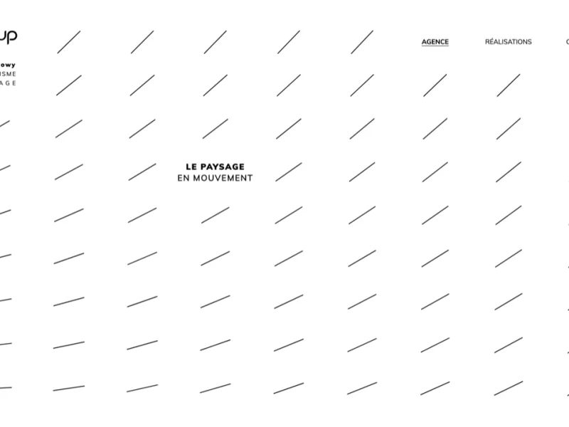 Website for the IdUp urban planning agency based in Nantes