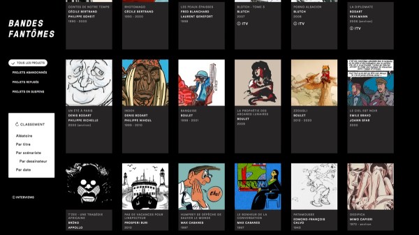 R&eacute;alisation d'une borne int&eacute;ractive d'exposition &mdash; Exposition "Bandes Fant&ocirc;mes"