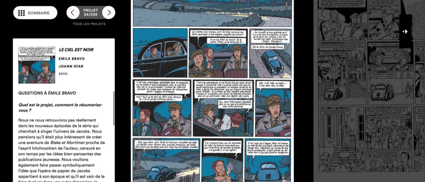 d&eacute;veloppement PHP &mdash; Exposition "Bandes Fant&ocirc;mes" BD num&eacute;rique &mdash; d&eacute;veloppeur front-end freelance Emmanuel Lechat &mdash; vue 7/12