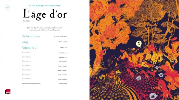 Module de lecture BD num&eacute;rique pour la pr&eacute;publication de **L'&Acirc;ge d'Or** aux &eacute;ditions Dupuis &mdash; L'&acirc;ge d'or