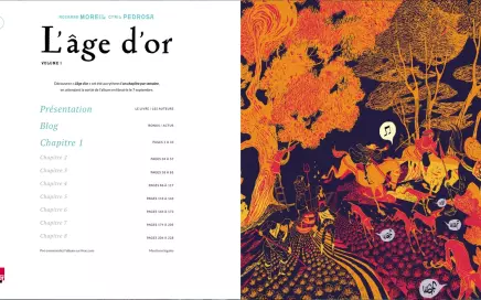 Module de lecture BD num&eacute;rique pour la pr&eacute;publication de **L'&Acirc;ge d'Or** aux &eacute;ditions Dupuis &mdash; L'&acirc;ge d'or