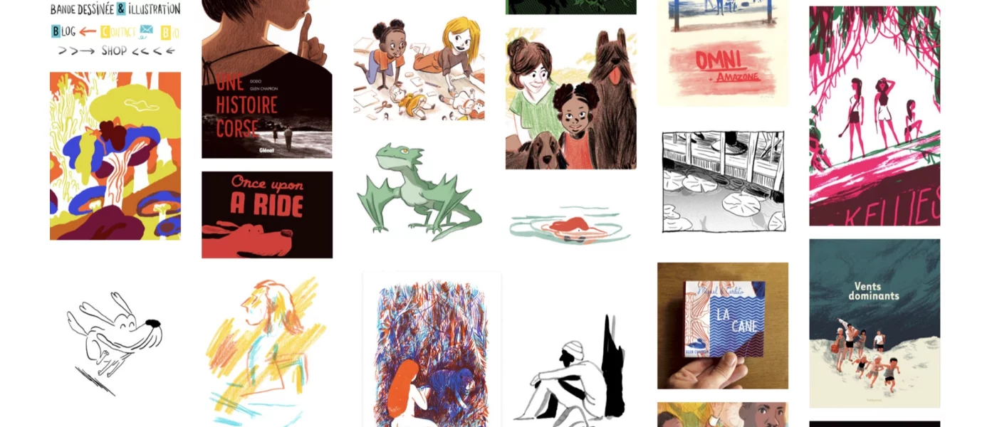 int&eacute;gration HTML/CSS, d&eacute;veloppement JavaScript &mdash; Glen Chapron BD num&eacute;rique &mdash; d&eacute;veloppeur front-end freelance Emmanuel Lechat &mdash; vue 1/4