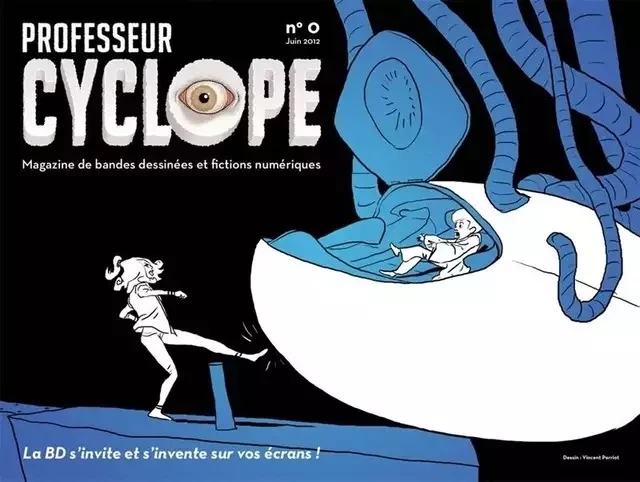 Mise en page et programmation de certains numéros du magazine de BD numérique 'Professeur cyclope' à Nantes.