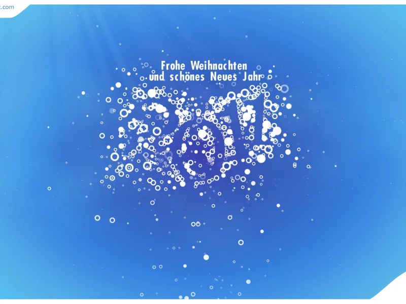 2011 greeting animation for AES, Flash and HTML5 motion design