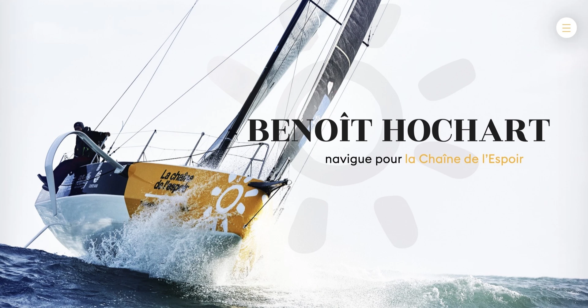  Création du site d'un skipper pro. Team Benoît Hochart