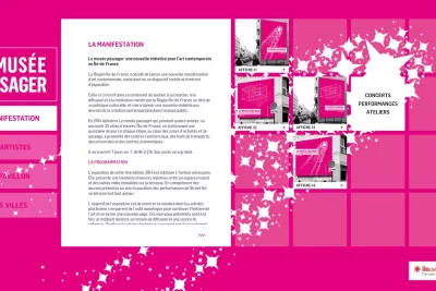 Le Mus&eacute;e Passager site, interactive cultural and artistic web experience