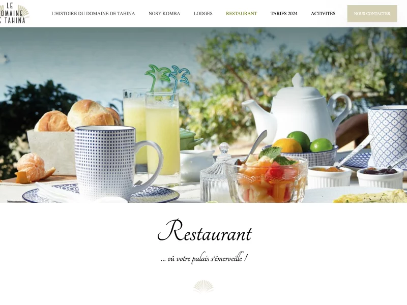 Le Domaine de Tahina | Maison d'H&ocirc;te de luxe