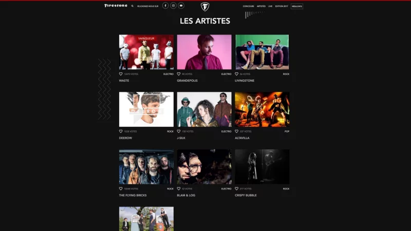 int&eacute;gration HTML/CSS, animations GSAP &mdash; Firestone Tourisme, &eacute;v&eacute;nementiel et culturel &mdash; d&eacute;veloppeur front-end freelance Emmanuel Lechat &mdash; vue 2/14