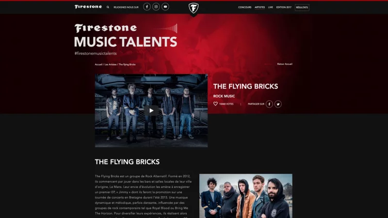 int&eacute;gration HTML/CSS, animations GSAP &mdash; Firestone Tourisme, &eacute;v&eacute;nementiel et culturel &mdash; d&eacute;veloppeur front-end freelance Emmanuel Lechat &mdash; vue 6/14