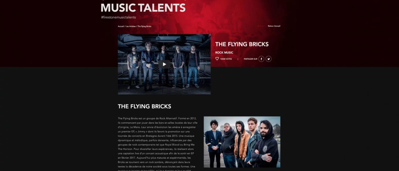 int&eacute;gration HTML/CSS, animations GSAP &mdash; Firestone Tourisme, &eacute;v&eacute;nementiel et culturel &mdash; d&eacute;veloppeur front-end freelance Emmanuel Lechat &mdash; vue 3/14