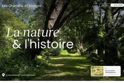 Les Chemins d'El&eacute;onore site, webdesign and front-end development