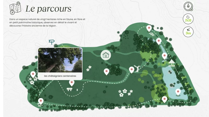 site Kirby CMS sur-mesure &mdash; Les Chemins d'El&eacute;onore Tourisme, &eacute;v&eacute;nementiel et culturel &mdash; d&eacute;veloppeur front-end freelance Emmanuel Lechat &mdash; vue 5/7