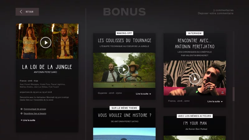 int&eacute;gration HTML/CSS, d&eacute;veloppement JavaScript &mdash; salon des bonus Tourisme, &eacute;v&eacute;nementiel et culturel &mdash; d&eacute;veloppeur front-end freelance Emmanuel Lechat &mdash; vue 3/7