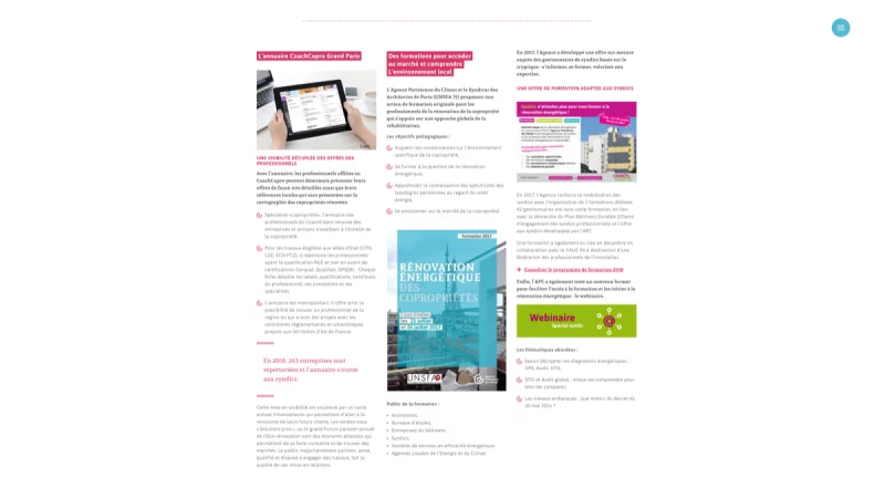 int&eacute;gration HTML/CSS, d&eacute;veloppement JavaScript &mdash; Agence Parisienne du Climat Institutionnel &mdash; d&eacute;veloppeur front-end freelance Emmanuel Lechat &mdash; vue 2/10