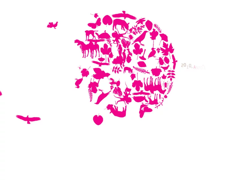 Greeting card animation for the Ministry, interactive HTML5 motion design