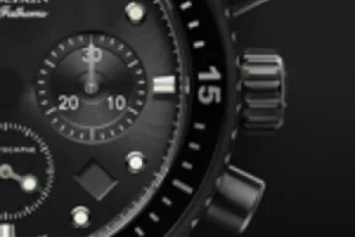 Interactive JavaScript animation of a product landing page for the Blancpain watch
