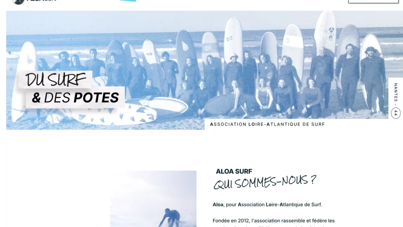 site Kirby CMS sur-mesure &mdash; Aloa Surf Nautisme &mdash; d&eacute;veloppeur front-end freelance Emmanuel Lechat &mdash; vue 14/14