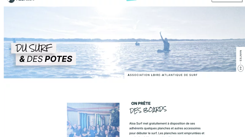 site Kirby CMS sur-mesure &mdash; Aloa Surf Nautisme &mdash; d&eacute;veloppeur front-end freelance Emmanuel Lechat &mdash; vue 13/14