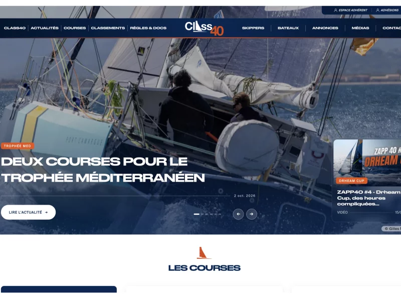 Official Class40 website, offshore racing in 40-foot monohulls