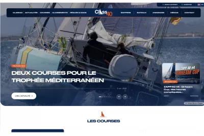 class40.com, official Class40 website, offshore racing in 40-foot monohulls, project by Emmanuel Lechat