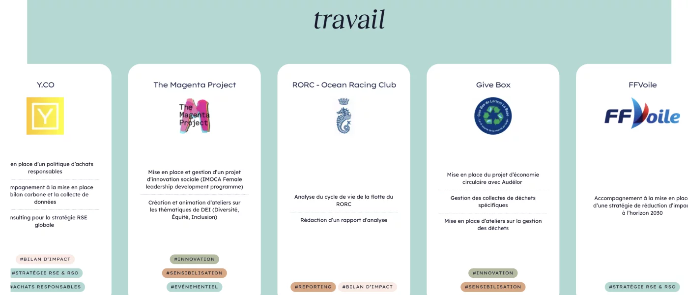 scroll anim&eacute; Lenis, animations GSAP, int&eacute;gration HTML/CSS &mdash; foen agency Nautisme &mdash; d&eacute;veloppeur front-end freelance Emmanuel Lechat &mdash; vue 6/8