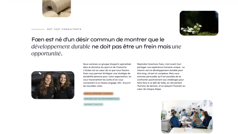 scroll anim&eacute; Lenis, animations GSAP, int&eacute;gration HTML/CSS &mdash; foen agency Nautisme &mdash; d&eacute;veloppeur front-end freelance Emmanuel Lechat &mdash; vue 8/8