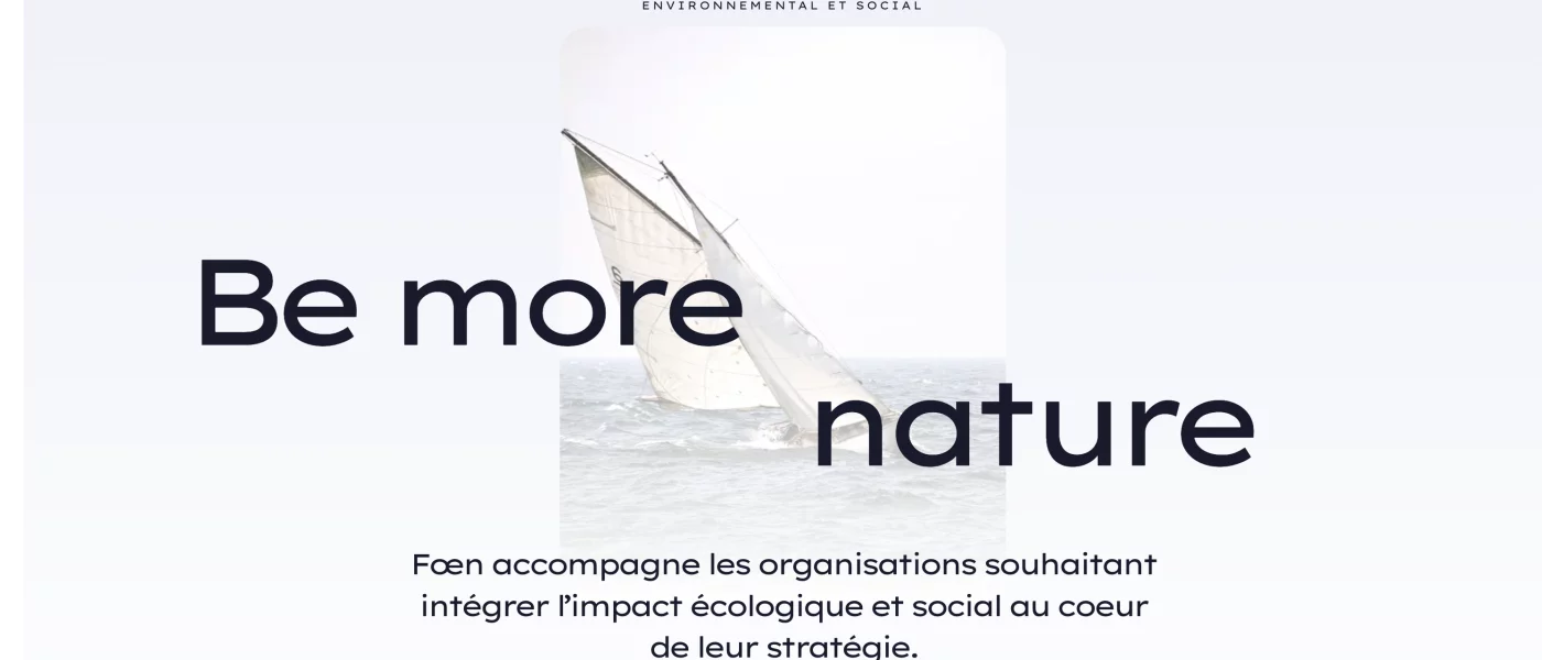 scroll anim&eacute; Lenis, animations GSAP, int&eacute;gration HTML/CSS &mdash; foen agency Nautisme &mdash; d&eacute;veloppeur front-end freelance Emmanuel Lechat &mdash; vue 2/8