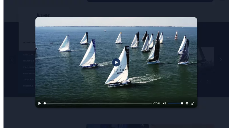 trin40.com, site officiel de la Trin'40, course Class40 en solitaire &agrave; La Trinit&eacute;-sur-Mer, vue 5/6, r&eacute;alisation Emmanuel Lechat