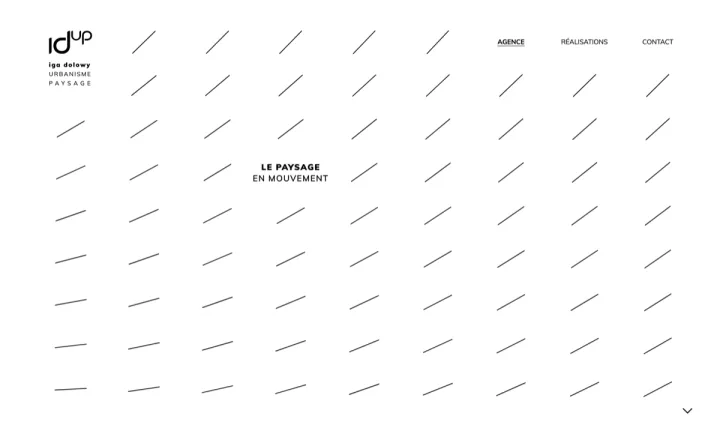 Réalisation du site internet de l'agence d'urbanisme IdUp basée à Nantes.