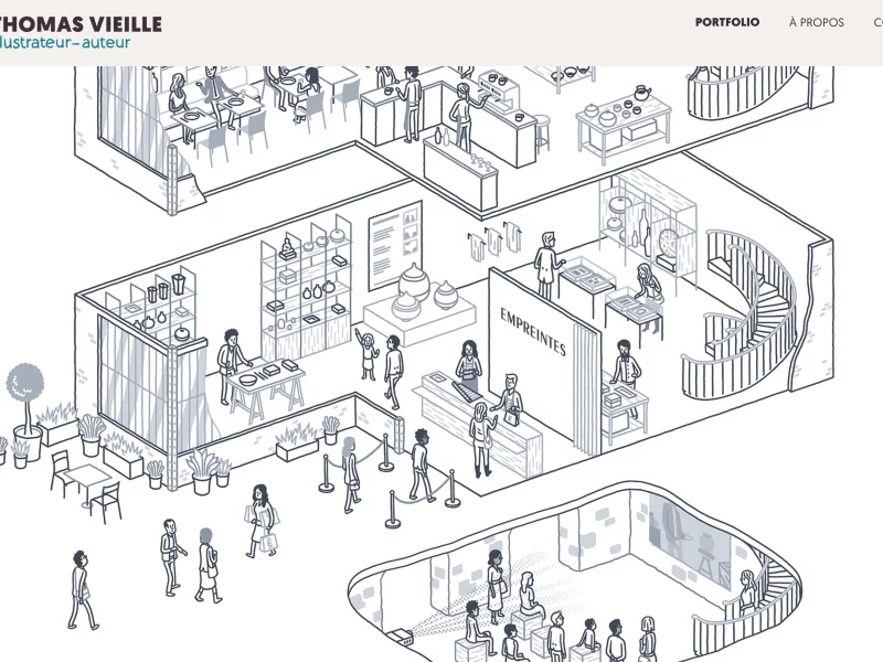 Development of the author-illustrator's website.