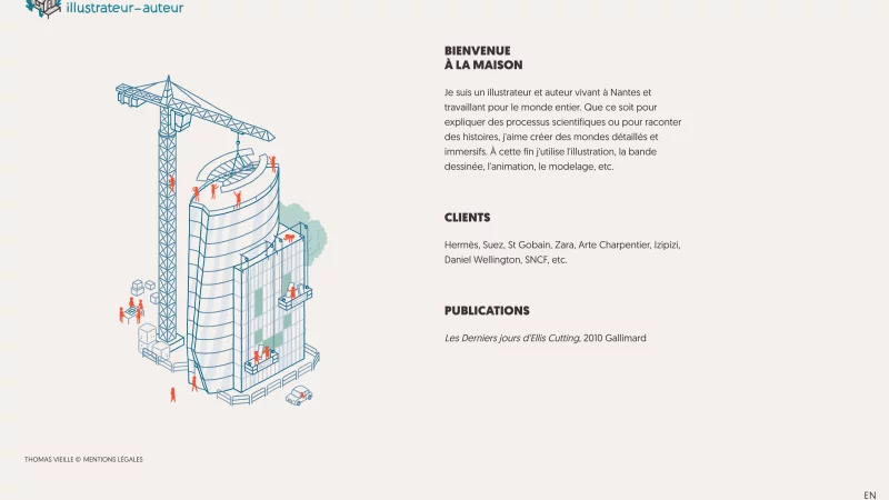 int&eacute;gration HTML/CSS, site Kirby CMS sur-mesure &mdash; Tomas Vieille Portfolios & Books &mdash; d&eacute;veloppeur front-end freelance Emmanuel Lechat &mdash; vue 10/14