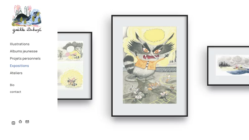 webdesign Figma, d&eacute;veloppement JavaScript, site Kirby CMS sur-mesure &mdash; Gaelle duhaz&eacute; Portfolios & Books &mdash; d&eacute;veloppeur front-end freelance Emmanuel Lechat &mdash; vue 8/9