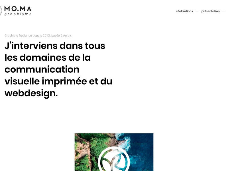 Webdesign et programmation du portfolio de graphiste. R&eacute;alisation d'un graphisme simple et intuitif. Mise en page responsive sur-mesure.