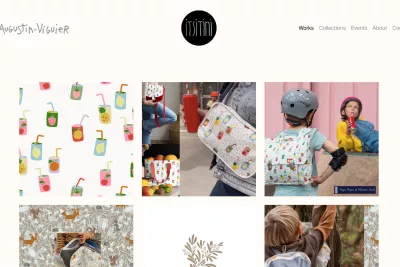 Creating the portfolio for the freelance textile designer and illustrator.