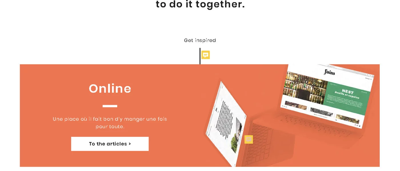 int&eacute;gration HTML/CSS, d&eacute;veloppement JavaScript &mdash; Faim magazine Presse &mdash; d&eacute;veloppeur front-end freelance Emmanuel Lechat &mdash; vue 8/9