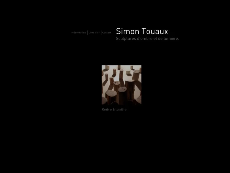 Portfolio of Simon Touaux, visual artist specialising in shadow and light works